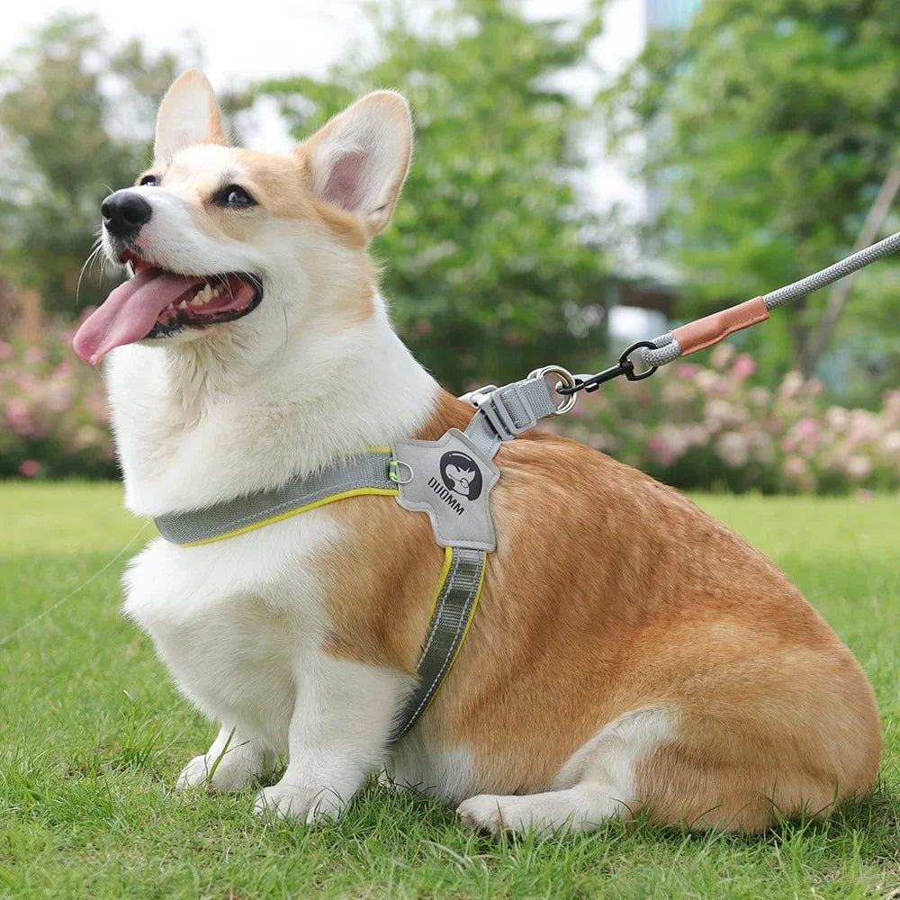 Breathable Y Shape Dog Harness Adjustable Step In Pet Harness Vest for Puppy Small Large Dog Chest Harness Reflective Dog Collar