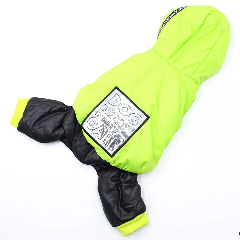 Thermal Fleece Lined Dog Jumpsuit Hooded Winter Dog Clothes Waterproof Coat for Small Dogs Yorkie Chihuahua Cold Weather Outfits