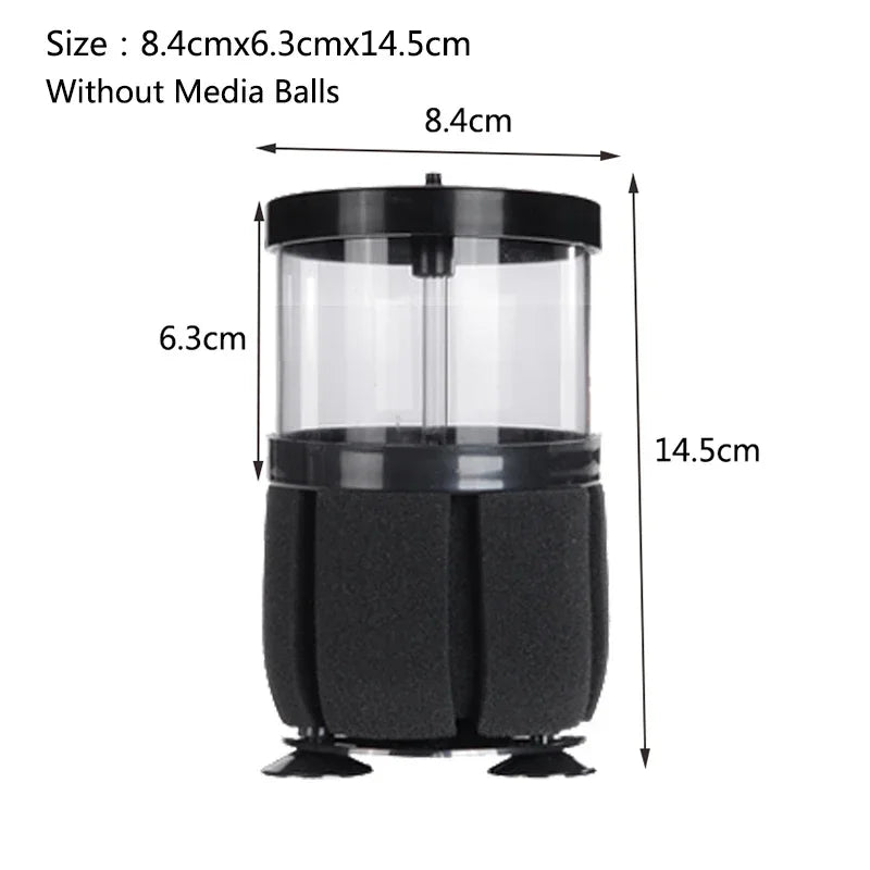 1Pcs Black Aquarium Filter for Aquarium Fish Tank Air Pump Skimmer Biochemical Sponge Filter Aquarium Bio Filters Filtro Aquario