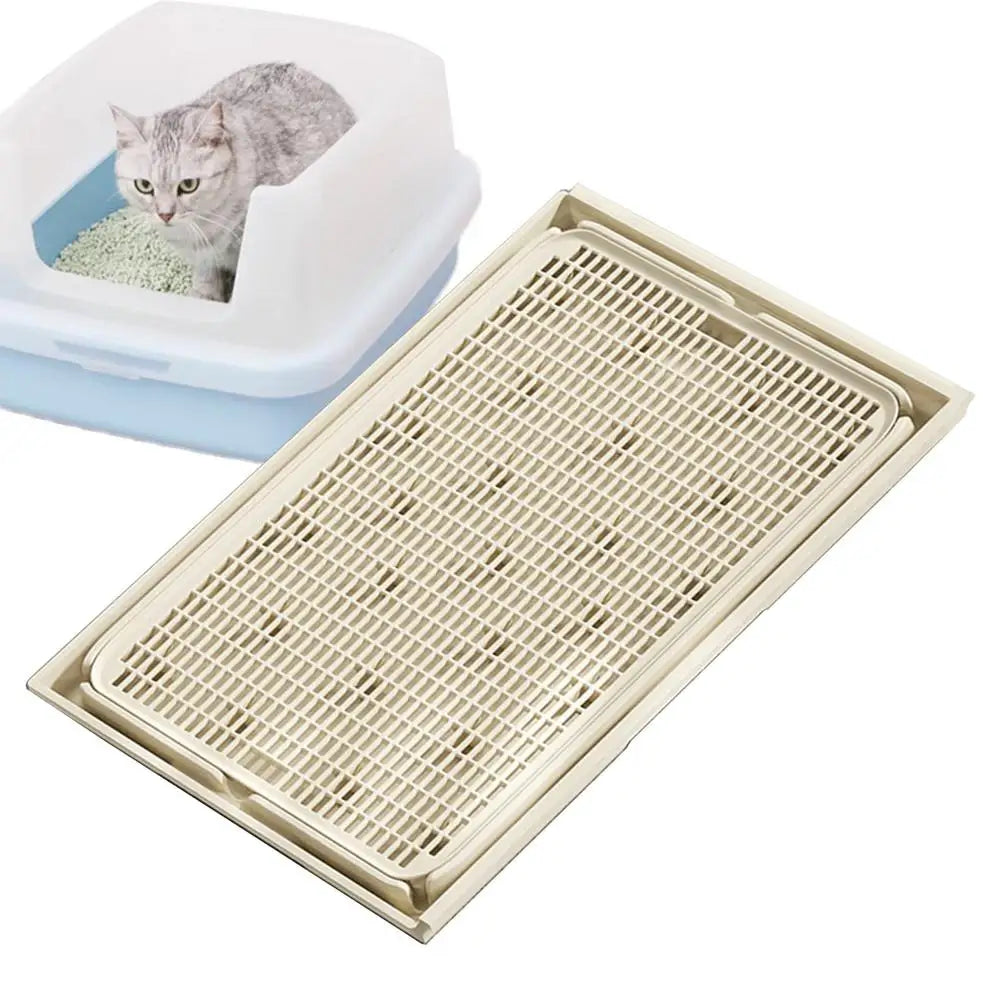 Litter Catcher Mat Litter Trapping Mat Double-Laye Cat Litter Pads Detachable Cat Box Mat Litter Mat Trapper For Home Pet Shops