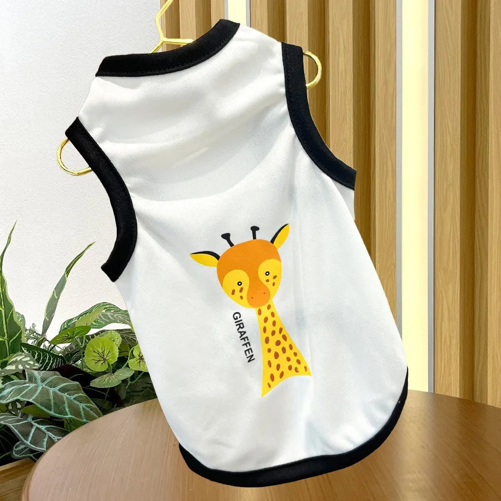 Pet Clothes Summer Breathable for Small Medium Dogs Vest Puppy Cat Vest T-shirt Teddy Thin Shirts Outdoor dog cooling vest