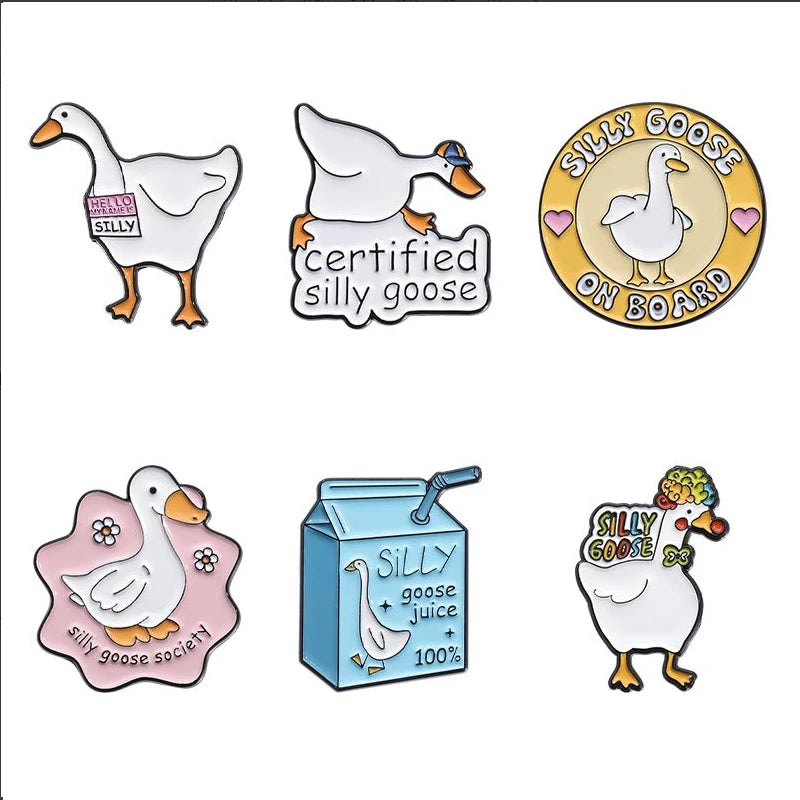 Funny Animal Sets Enamel Pins Cartoon Anime Figure Ghost Spooky Cute Cat Bird Brooches Backpack Lapel Badge Punk Jewelry Gifts