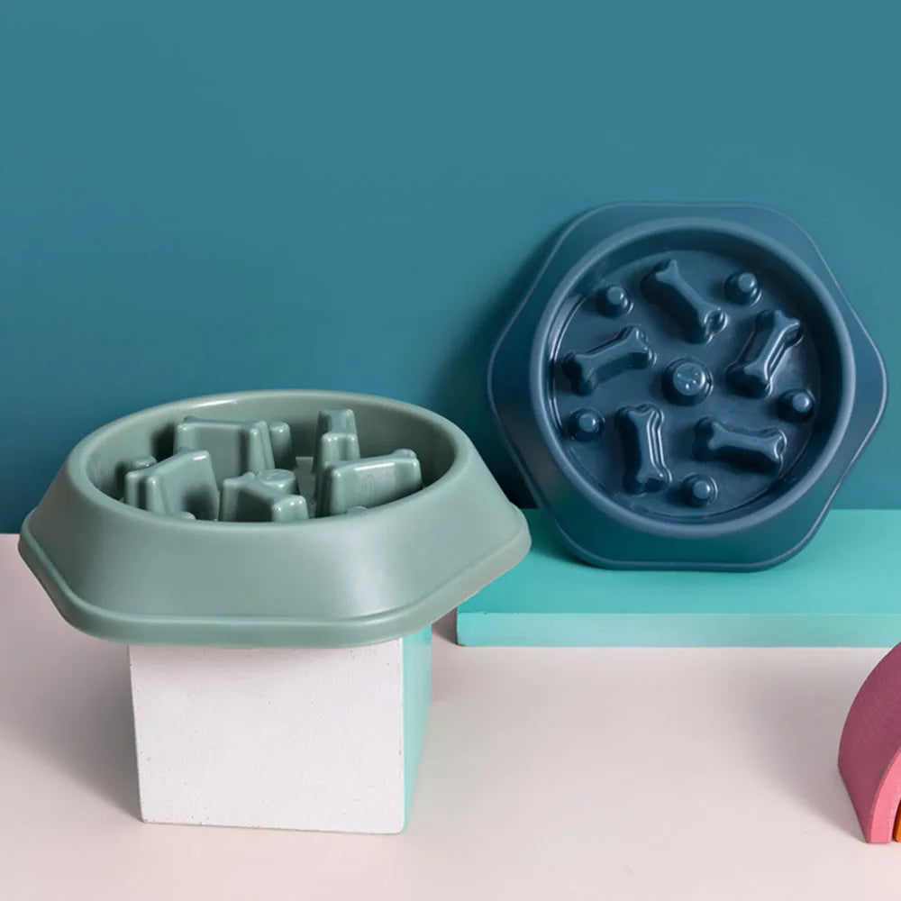 Dog Puppy Slow Feeder Bowl Non Slip Puzzle Bowl Anti-Gulping Dog Slower Food Feeding Dishes Pet Bowl for Large Medium Small Dogs