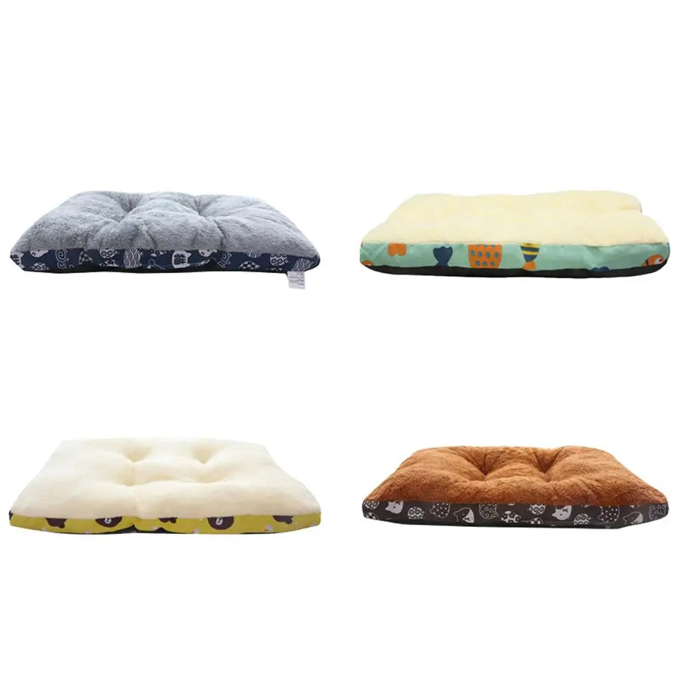 Plump And Thickened Pure Cotton Warm Dog Bed Mat Cat Mattress Winter Warm Pet Mat Non-slip Design Machine Washable Pet Bread Ma