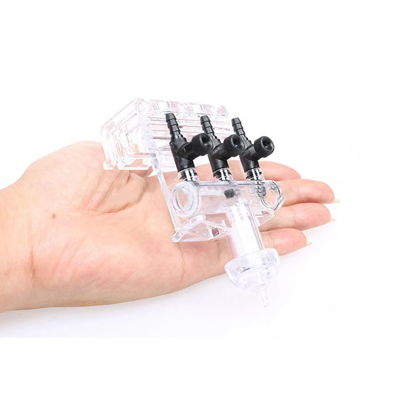 Plastic 2 3 4 5 6 Way Aquarium Air Splitter Valve Fish Tank Air Pump Flow Splitter Distributor Pump Valve Tap Control Switch New