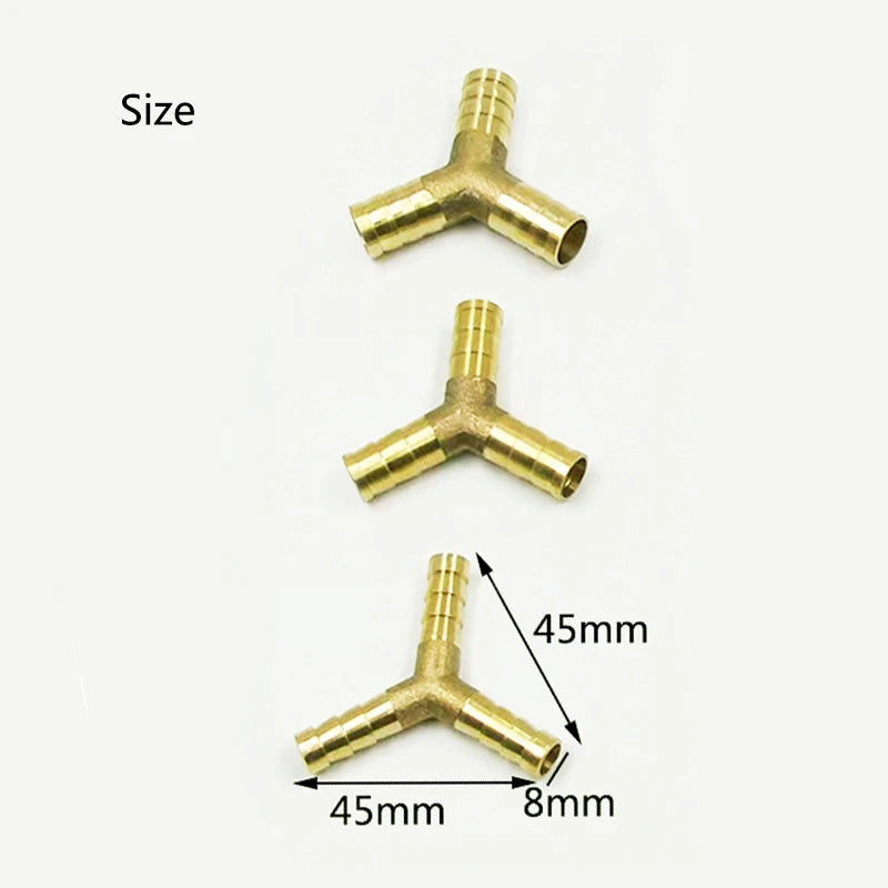 8MM Copper Air Splitter Valve Aquarium Fish Tank Air Pump Flow Splitter Distributor Pump Valve Tap LeverControl Switch Valve