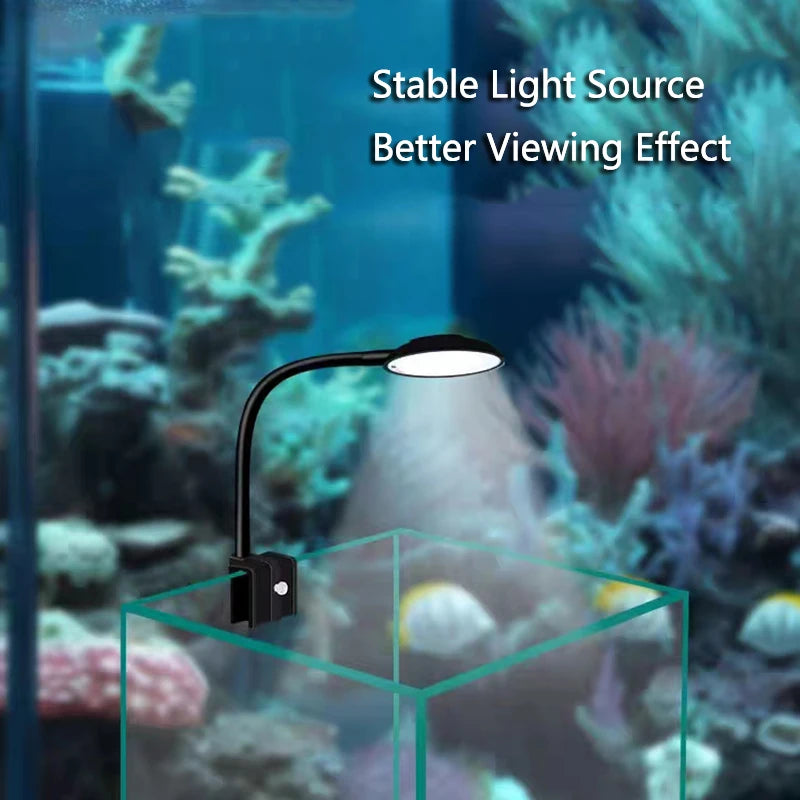 7W Aquarium Light LED Waterproof Fish Tank Lighting Underwater Fish Lamp Aquariums Decor Plant Lamp Mini fish tank light