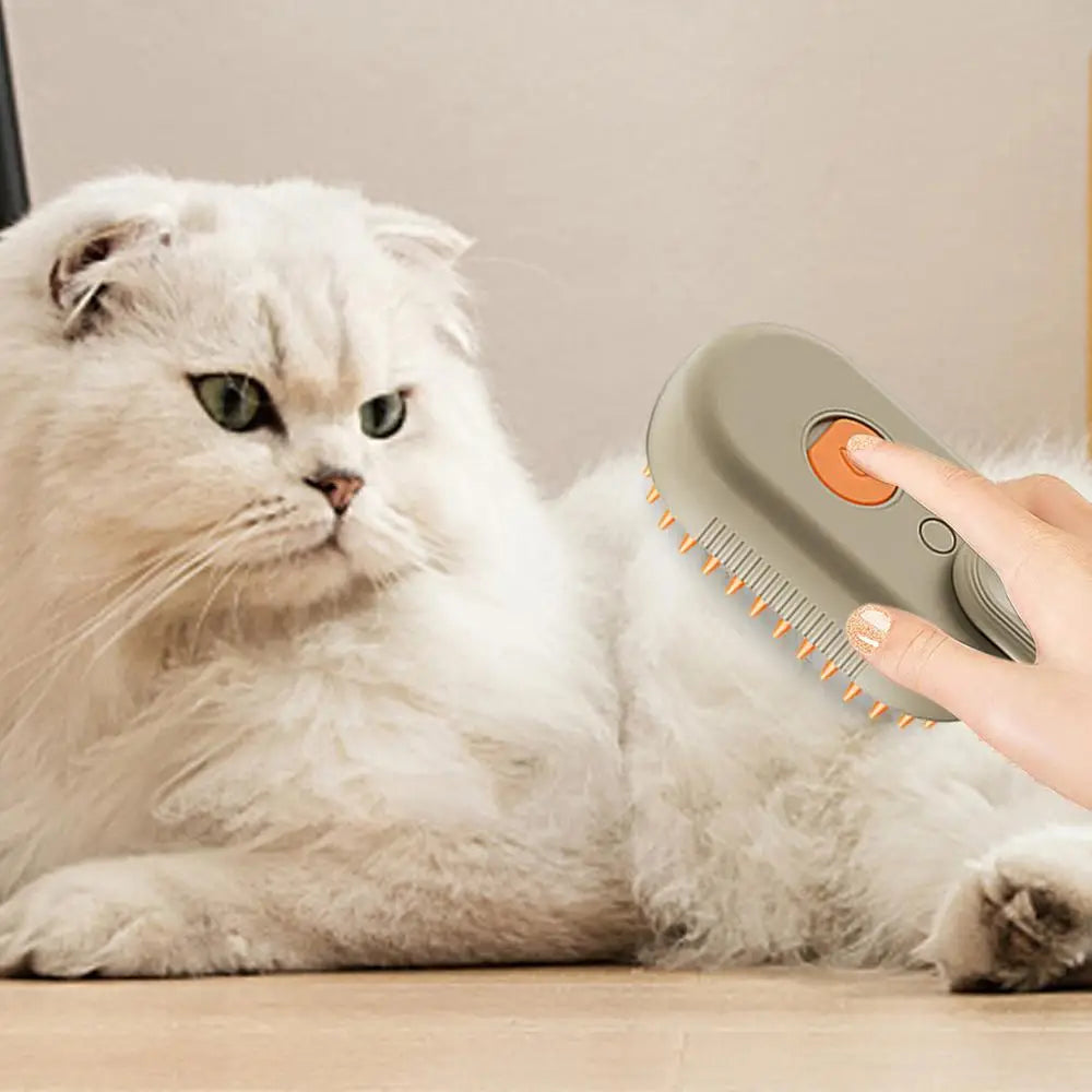3 In 1 Electric Cat Steam Brush Steamy Dog Brush Spray Cat Hair Brushes For Massage Pet Grooming Comb Hair Removal Combs