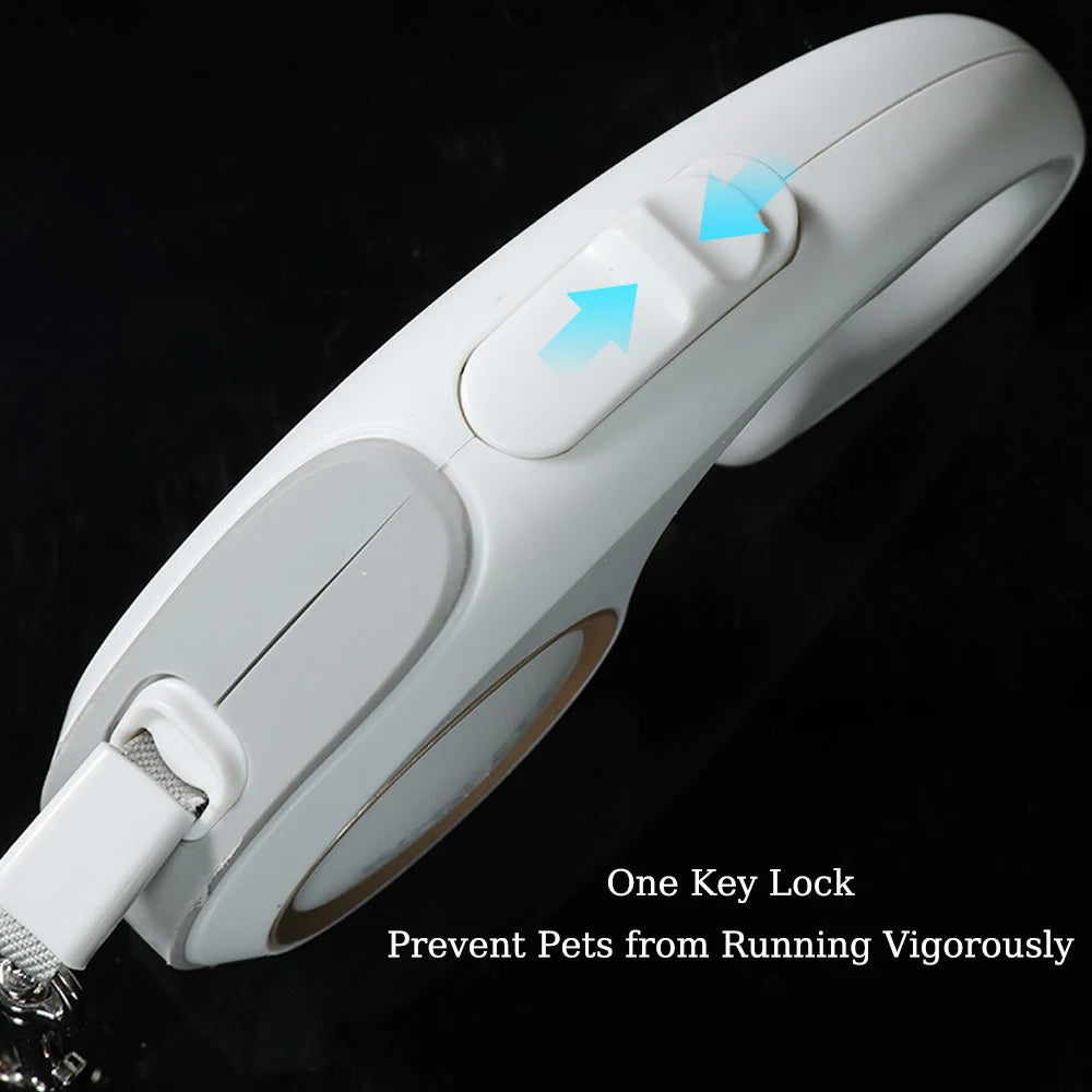 3M 5M Retractable Dog Leash Durable Nylon Pet Walking Leash Automatic Extending Dog Lead Rope for Small Medium Pet