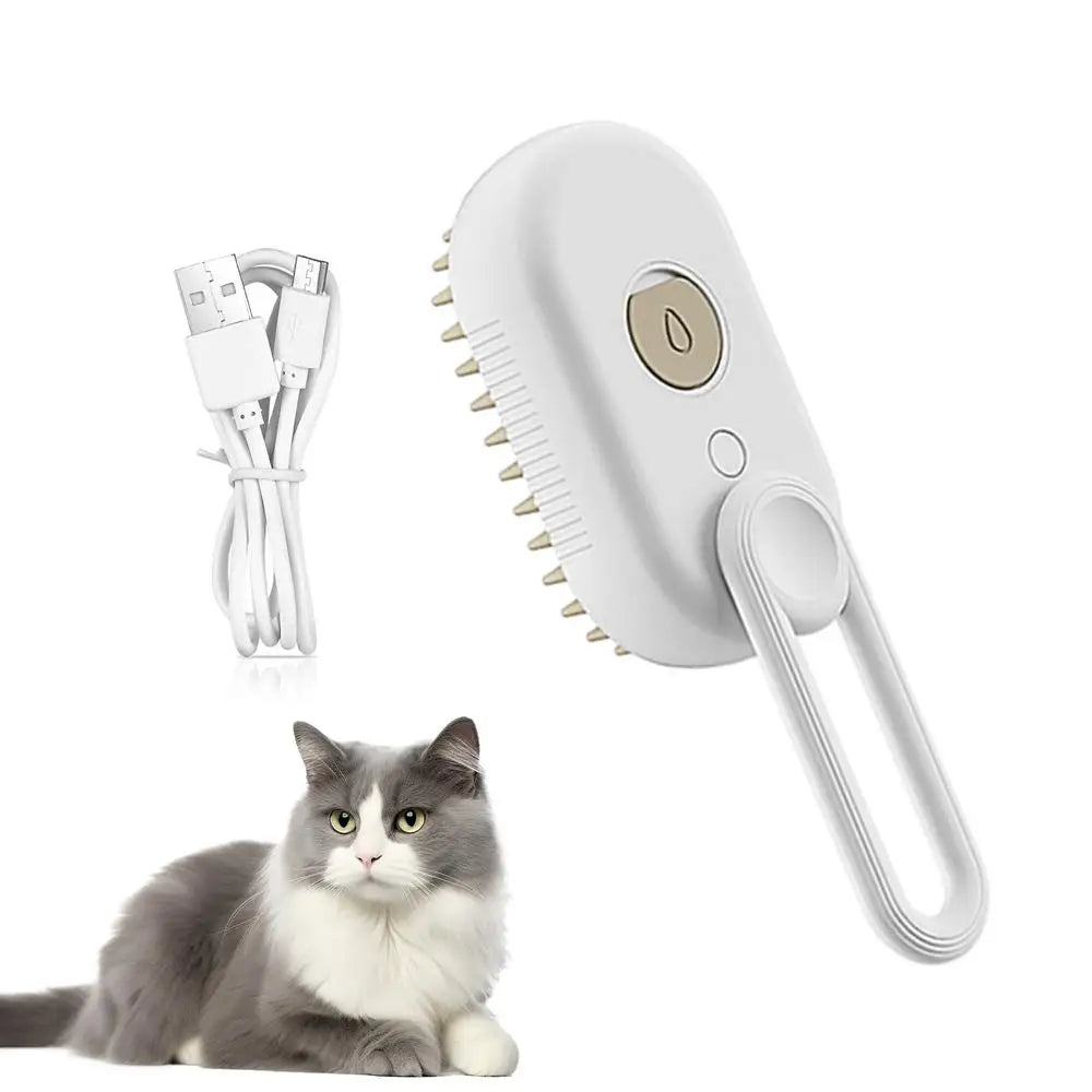 3 In 1 Electric Cat Steam Brush Steamy Dog Brush Spray Cat Hair Brushes For Massage Pet Grooming Comb Hair Removal Combs