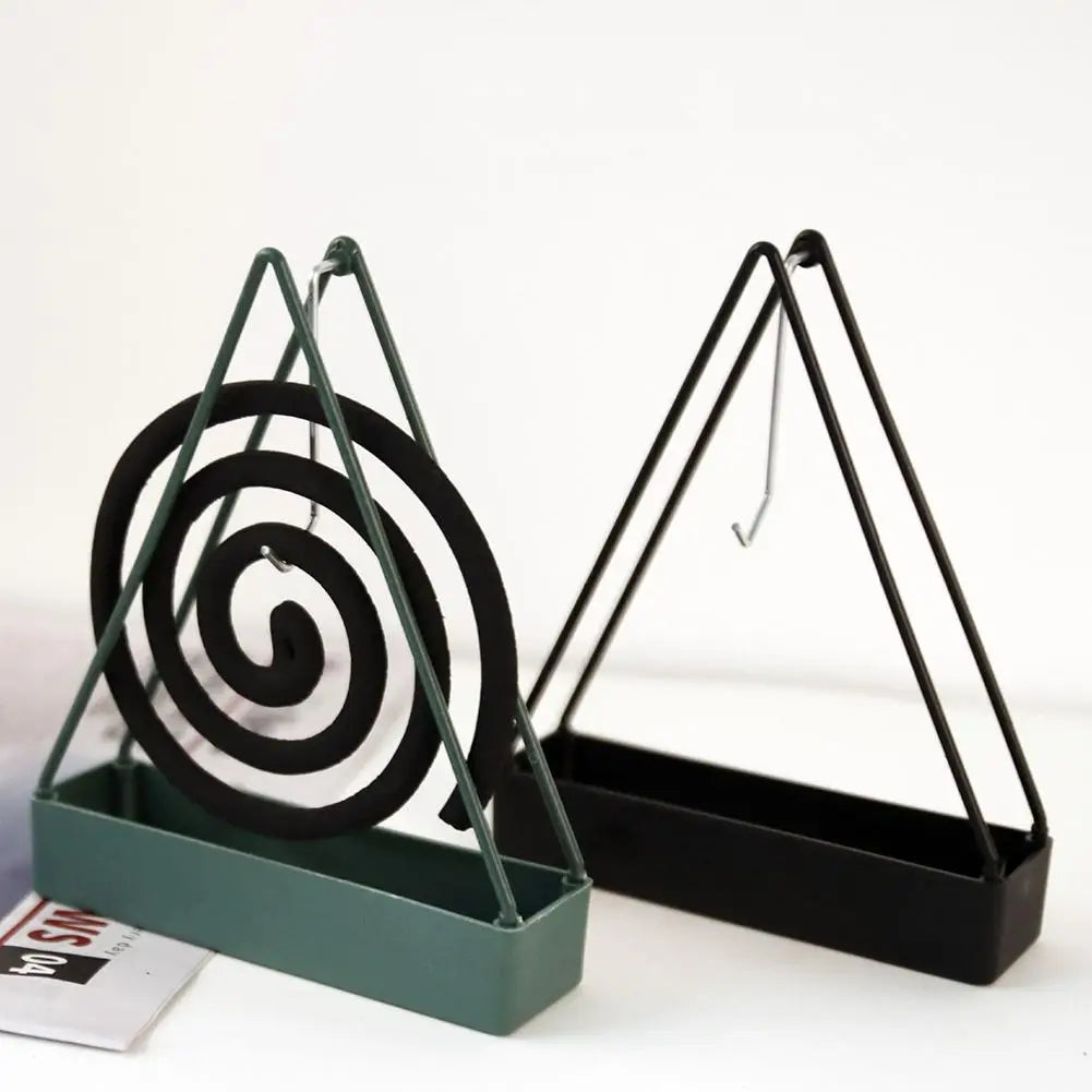 Iron Mosquito Coil Holder Triangle Mosquito Repellent Courtyard Stove Family Holder Repellent Incense Stand Incense Mosquit K4N8