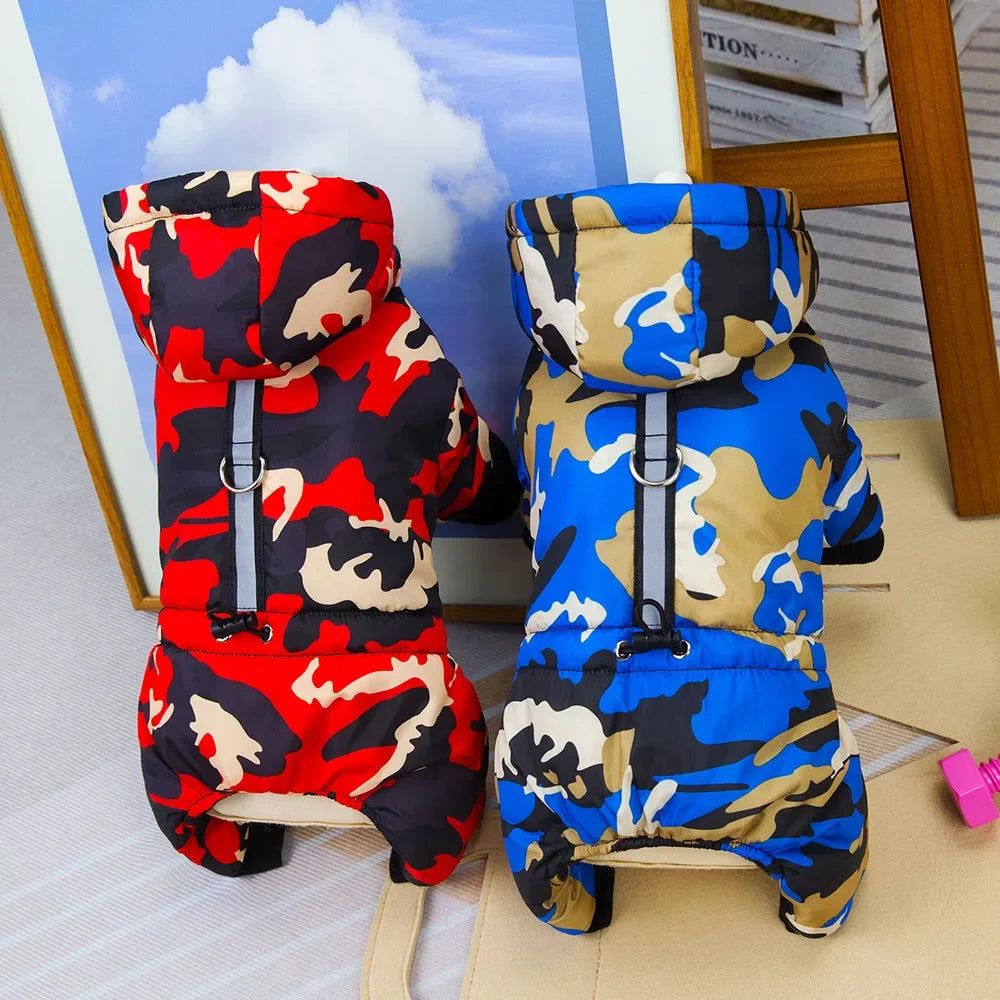 Waterproof Dog Coat Winter Warm Jacket for Small Dogs Reflective Cat Clothes Puppy Chihuahua Jumpsuit French Bulldog Pet Outfits