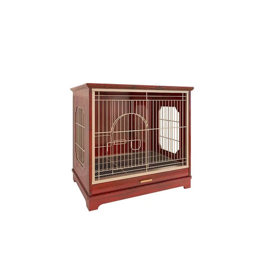 Spot solid wood Chinese dog cage, small and medium-sized Shiba Inu Teddy Corgi special high-end luxury furniture boutique dog ho