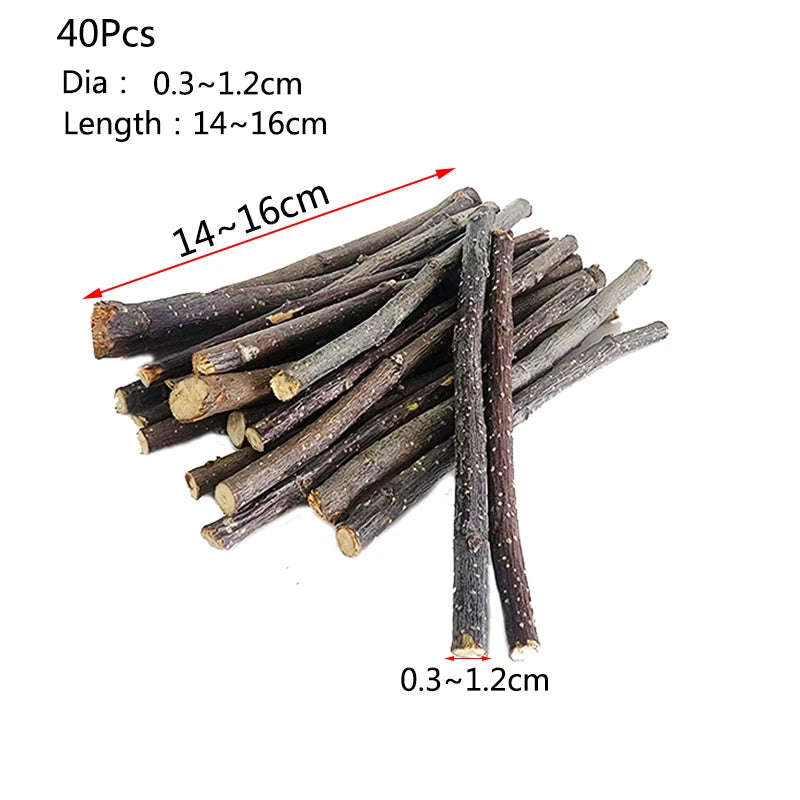 Professional Bird Parrot Teeth Grinding Apple Tree Stick Minerals Molar Stone Toys for Chinchilla Hamster Small Pet Toys Supply