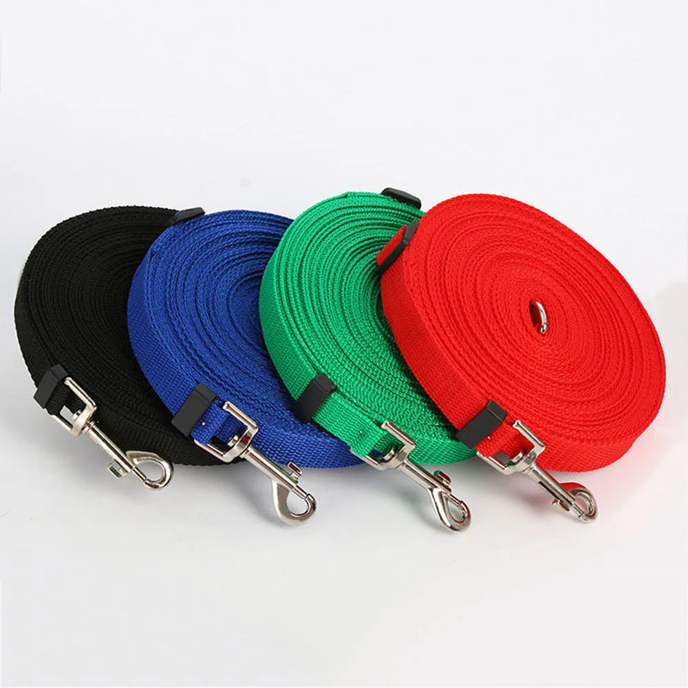 Long Dog Training Leash Tracking Line Puppy Obedience Recall Training Agility Lead 10m 20m 30m 50m Leash for Play Camp Backyard