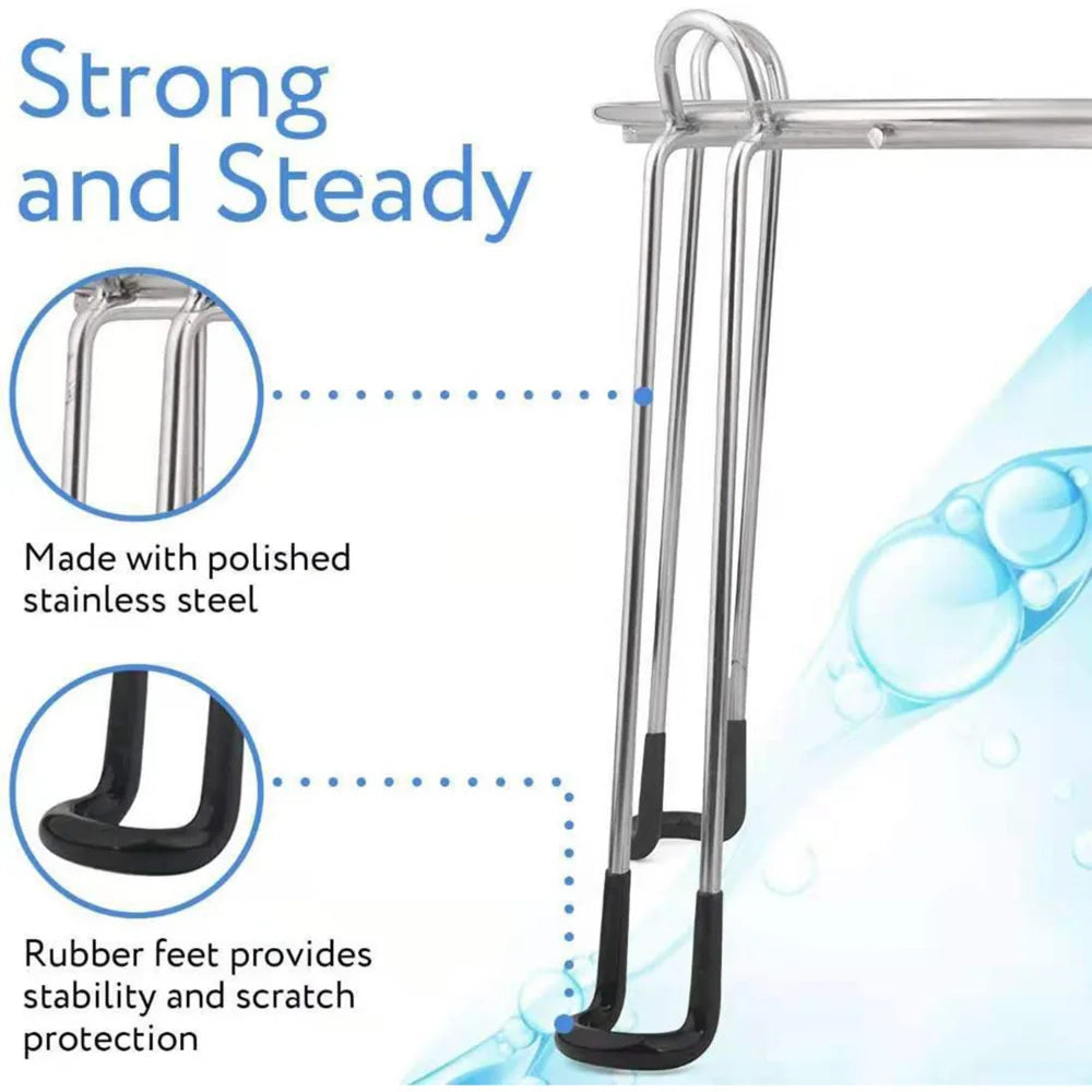 Water Filter Metal Stand Countertop Stand For Water Dispenser Detachable Tall Water Filter Stand Non-Slip Stainless Steel Stand