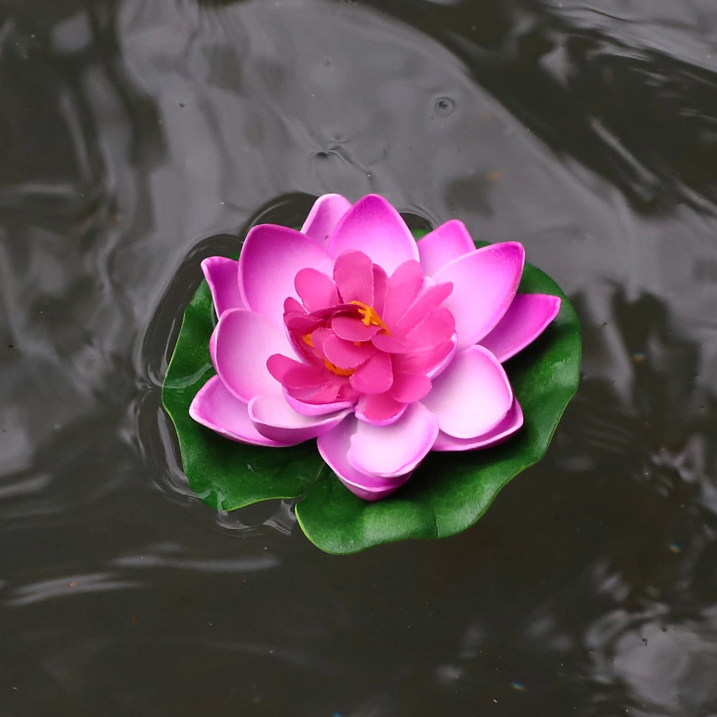 UXCELL 10cm Artificial Floating Lotus Flower Fake Lotus Plant Water Micro Landscape for Aquarium Garden Fish Tank Decoration