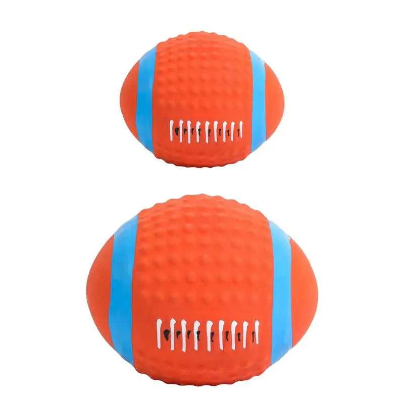 Squeaky Dog Ball Toys Tough Ball Pet Toys For Large Breed Interactive Big Dogs Chew Ball For Teething Cleaning  Dog Sound Toys