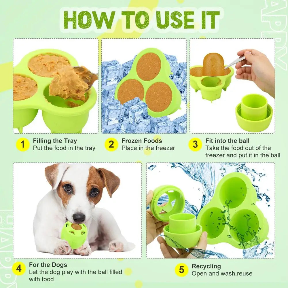 Snuffle Ball for Dogs Interactive Snuffle Ball Dog Puzzle Toys Treat Dispensing Puzzle Toys Dog Chew Toys Dog Food Treat Feeding