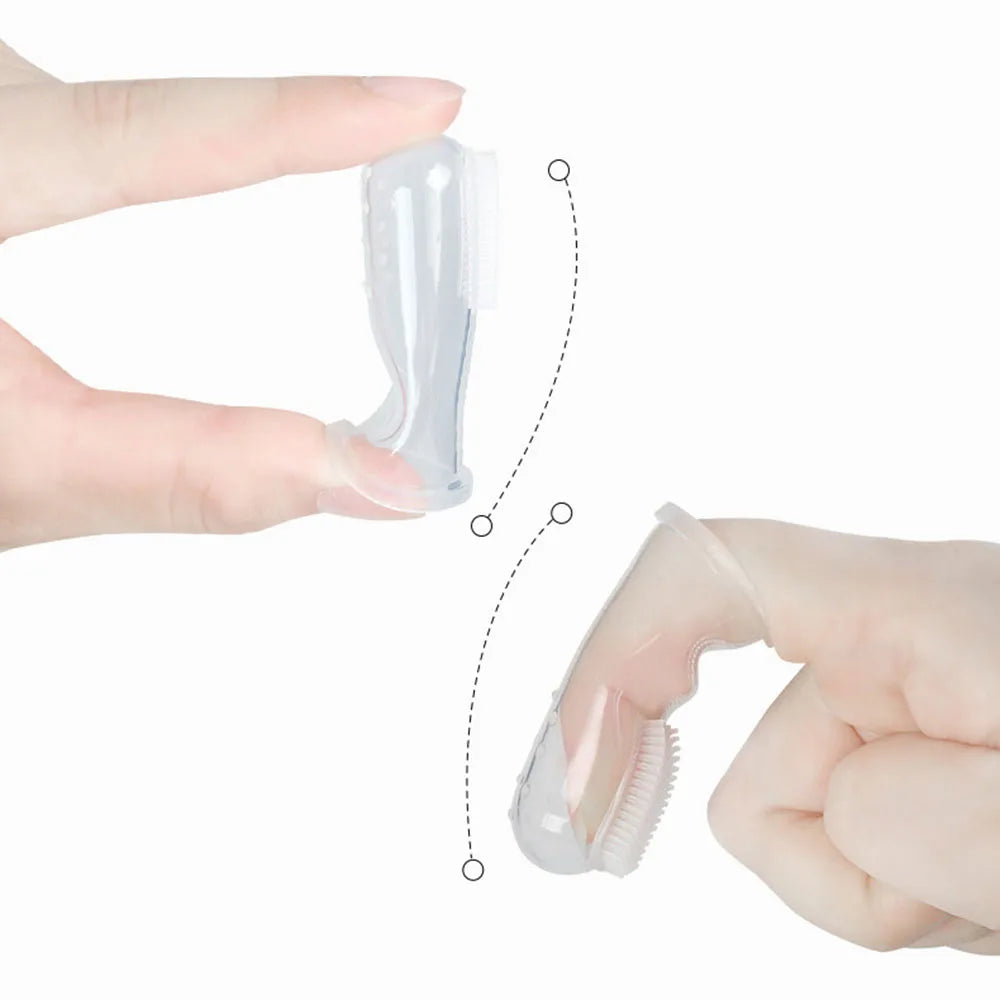 Dog Toothbrush Pet Fingertip Toothbrush for Cat Super Soft Oral Care Toothbrushes Finger Brush for All Pets Tooth Cleaning Brush