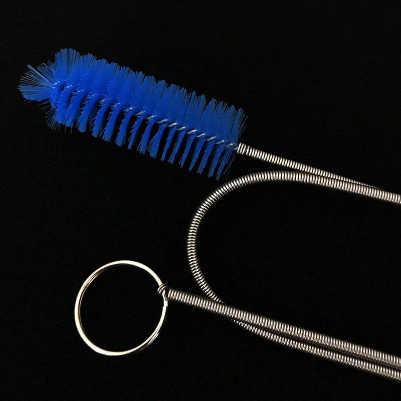 Aquarium Pipe Cleaning Brush Fish Tank Cleaner Tube Stainless Steel Water Filter Air Tube Flexible Double End Hose Accessories