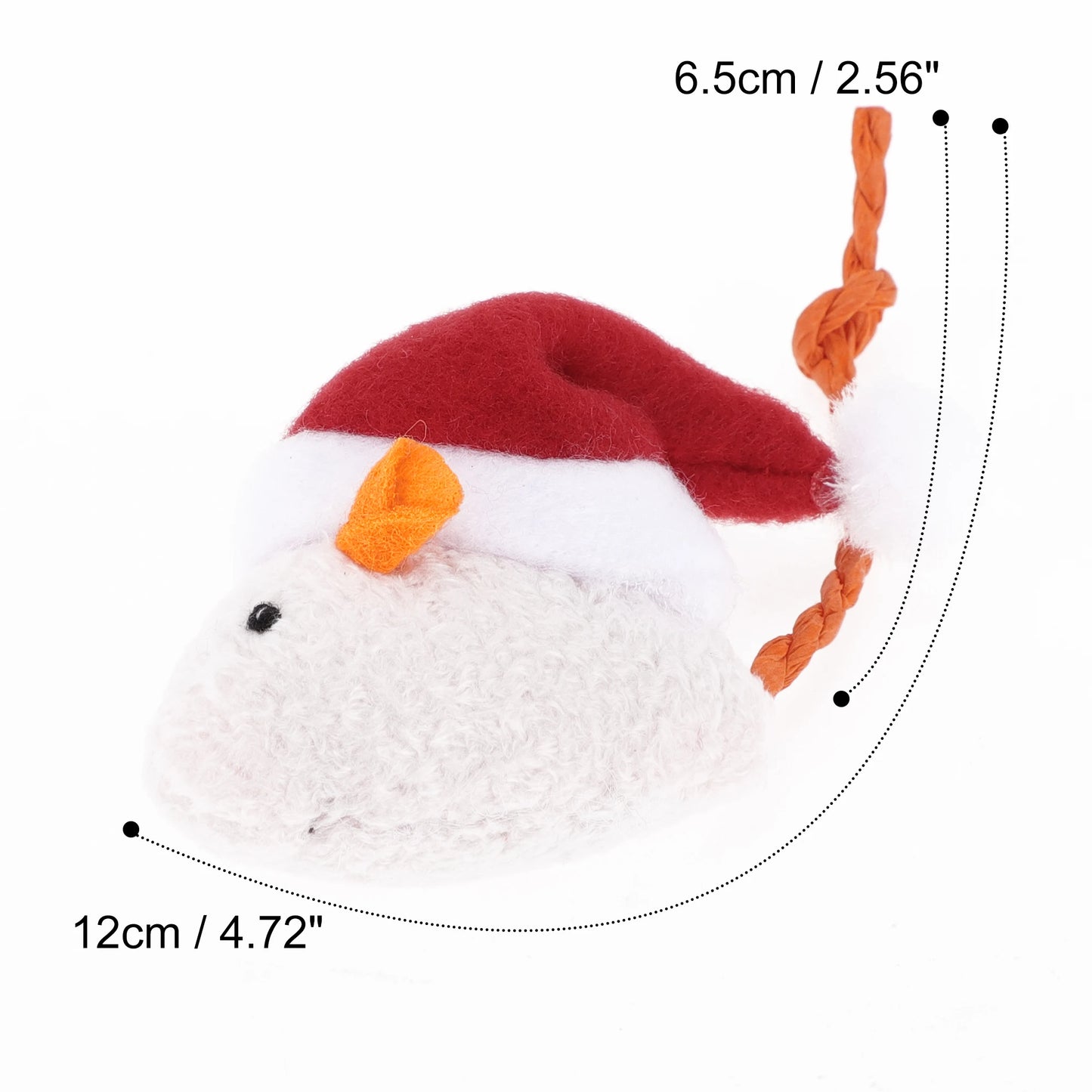 UXCELL 1 Pc Portable Cat Play Mouse Chew Toy Cat Dolls for Outdoor Plaything Christmas Gift Toys Plaything for Kitten Puppy