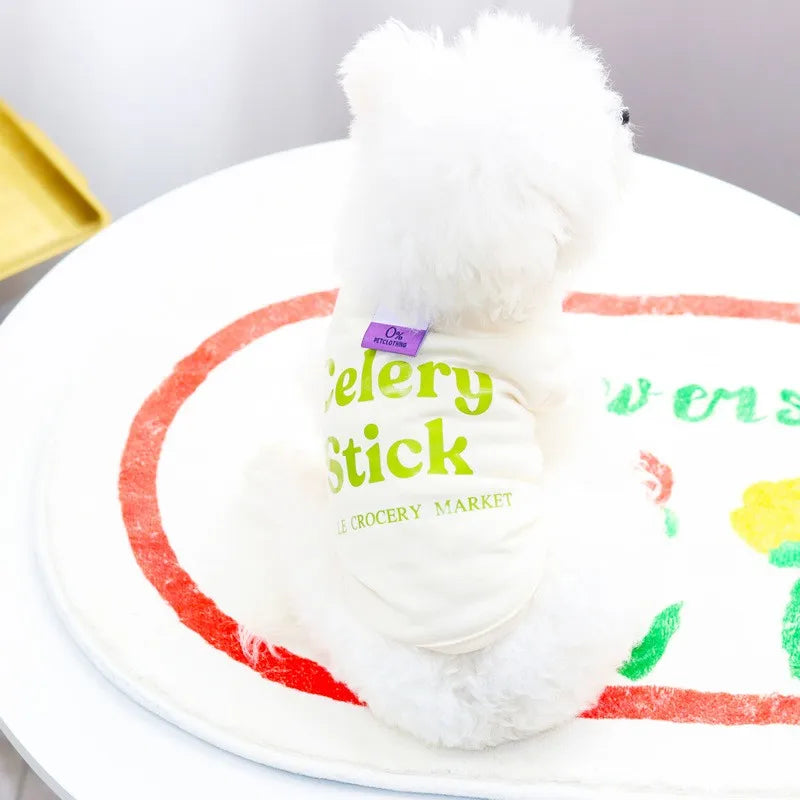 Summer Dog Vest Puppy Clothes for Small Dog Pet Solid Shirt Small Dogt Shirt Chihuahua Bichon Dog Undershirt Girls Dog Costume