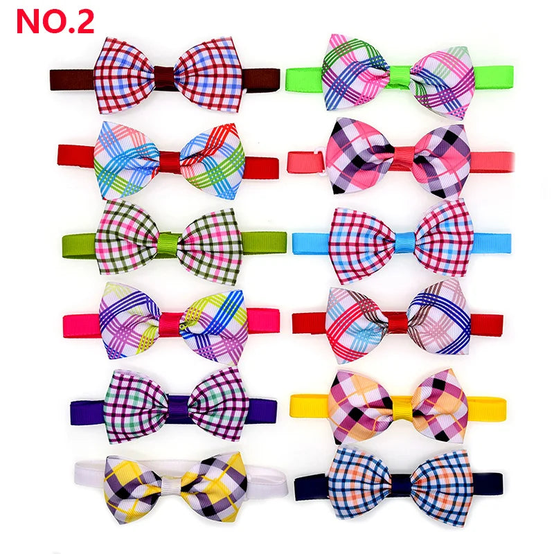 20pcs Dog Acccessories Dog Bow Tie Bulk Dog Collar Bow Dog Bowtie Small Dog Cat Pet Supplies Dog Fashion Accessoreis Bow