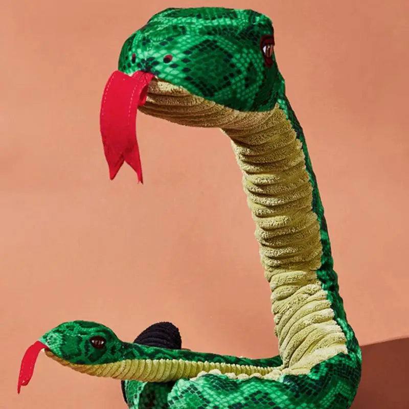 Squeaky Snake Dog Toy Plush Cute Dog Chewing Toy Stuffed Animal Bite-resistant Sounding Paper Animals Chew Toy For Puppy Dogs