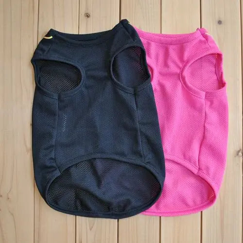 2pc Quick Dry Dog Shirt, Mesh Summer Dog Clothes Dollar Vest for Small Dogs,Sun-Protection Sleeveless Shirts for Dog Puppy Vest