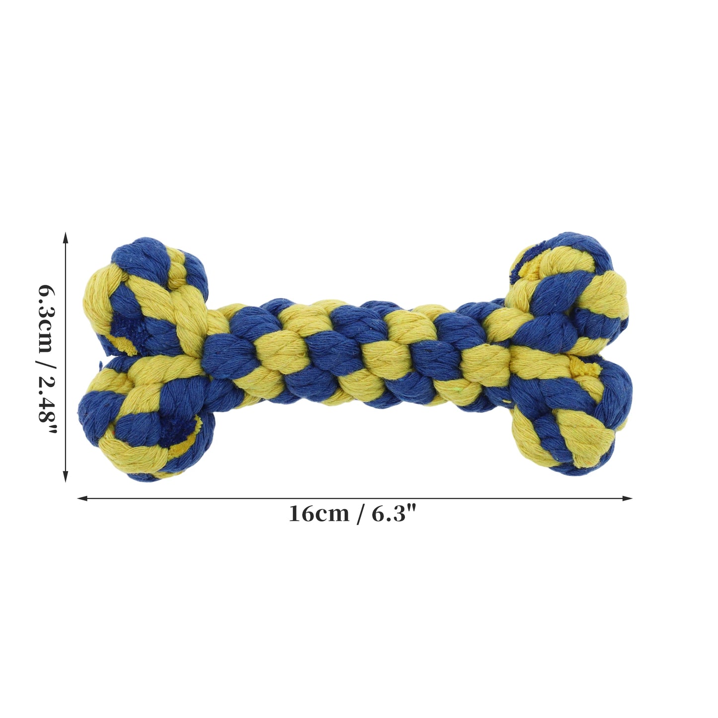 Uxcell Dogs Chew Toys Teeth Cleaning Cotton Rope Puppy Teethings Chewer Durable Braided Bite Resistant Chewing Doll Pet Supplies
