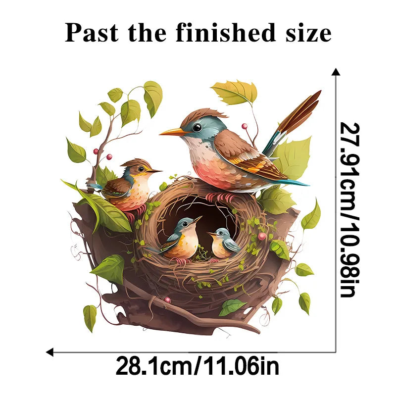 1pc Branch Bird Wall Stickers - Home Decor for Bedroom Living Room and Kindergarten