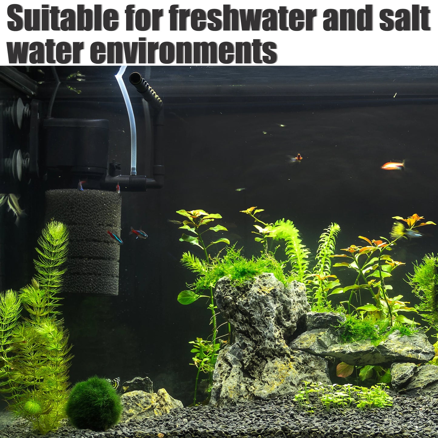 UXCELL 3/4PCS Fish Tank Sponge Filter Biochemical Water Inlet Pond Protection Air Pump Filtration Aquarium Tools Accessories Set