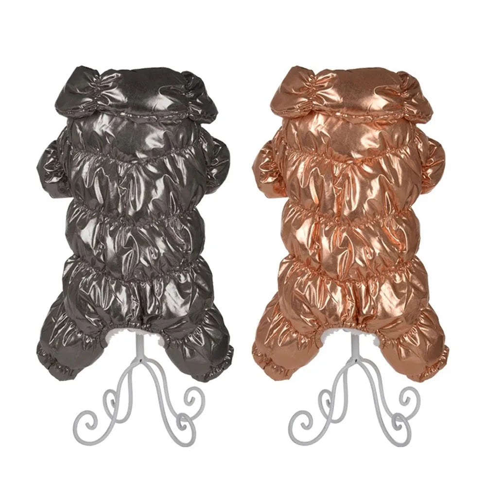 Dog Puppy Winter Coat for Small Dogs Waterproof Windproof Dog Jacket Warm Fleece Padded Pet Clothes for Teddy Poodles Pomeranian