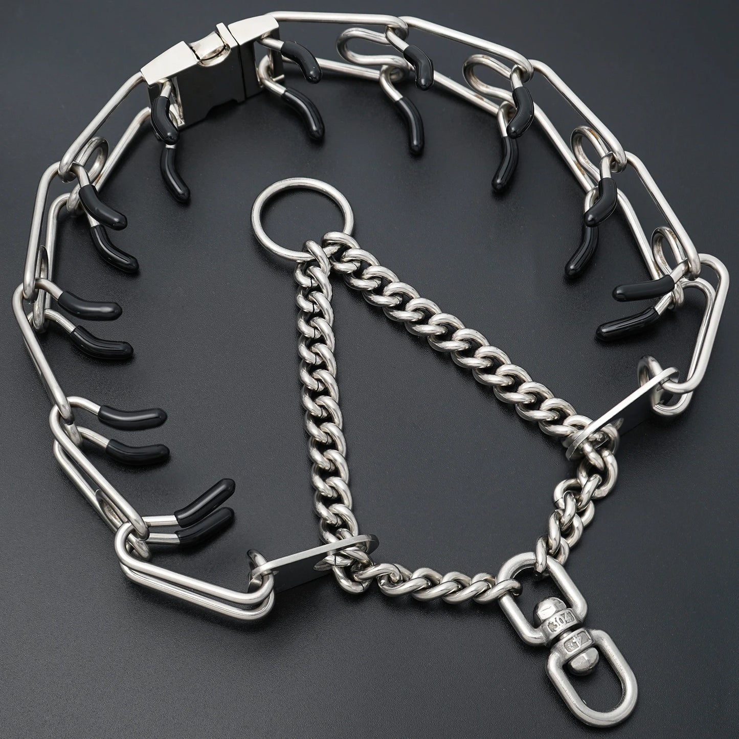 Pinch Collar for Dogs Adjustable Training Dog Collar Prong Collar with Quick Release Buckle for Medium Large Dogs,No Pull Collar