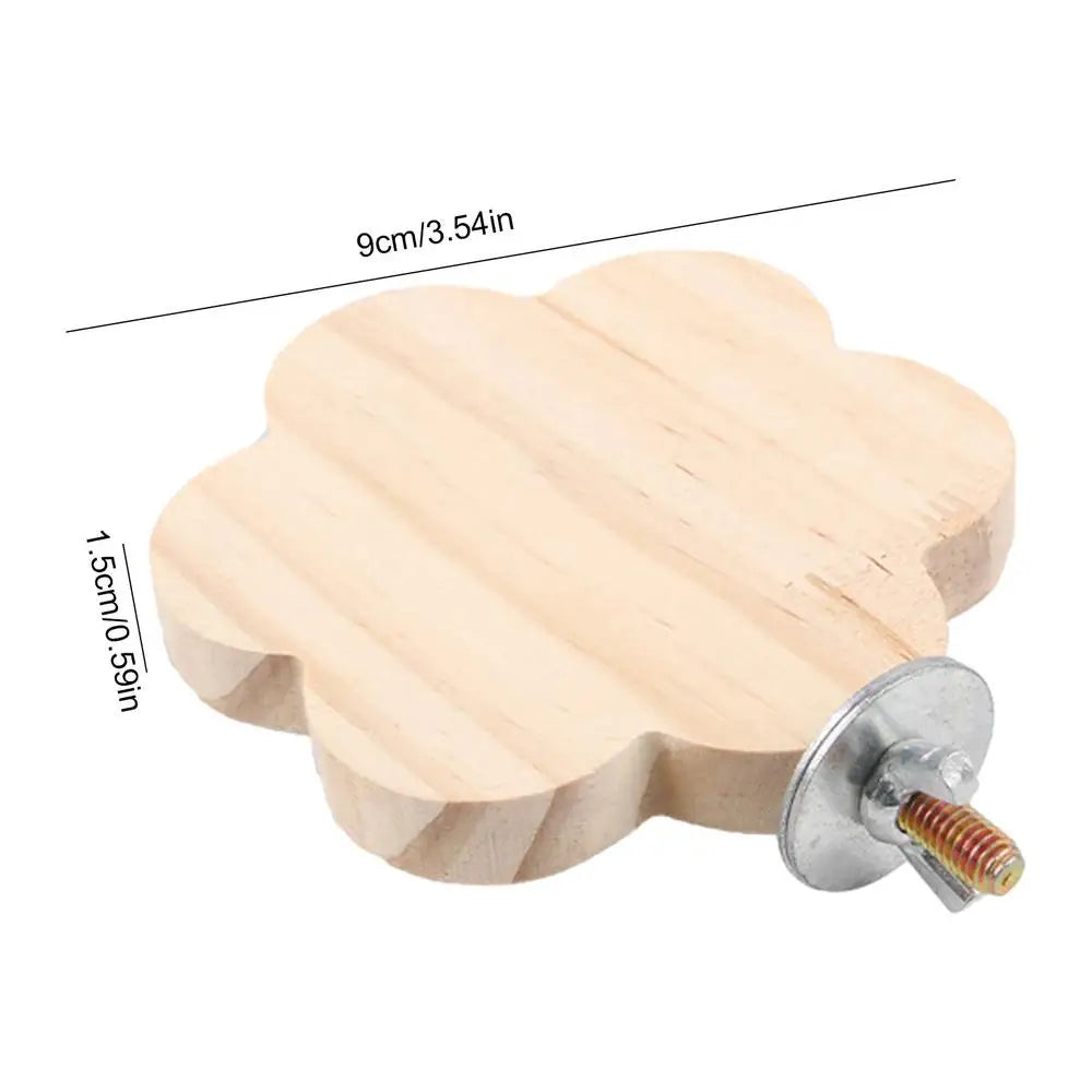 Bird Perches for Cage Natural Wooden Platform Stand for Parrot Bird Perch Stand Toy Stand Playground Budgie Toys Parakeet Cage