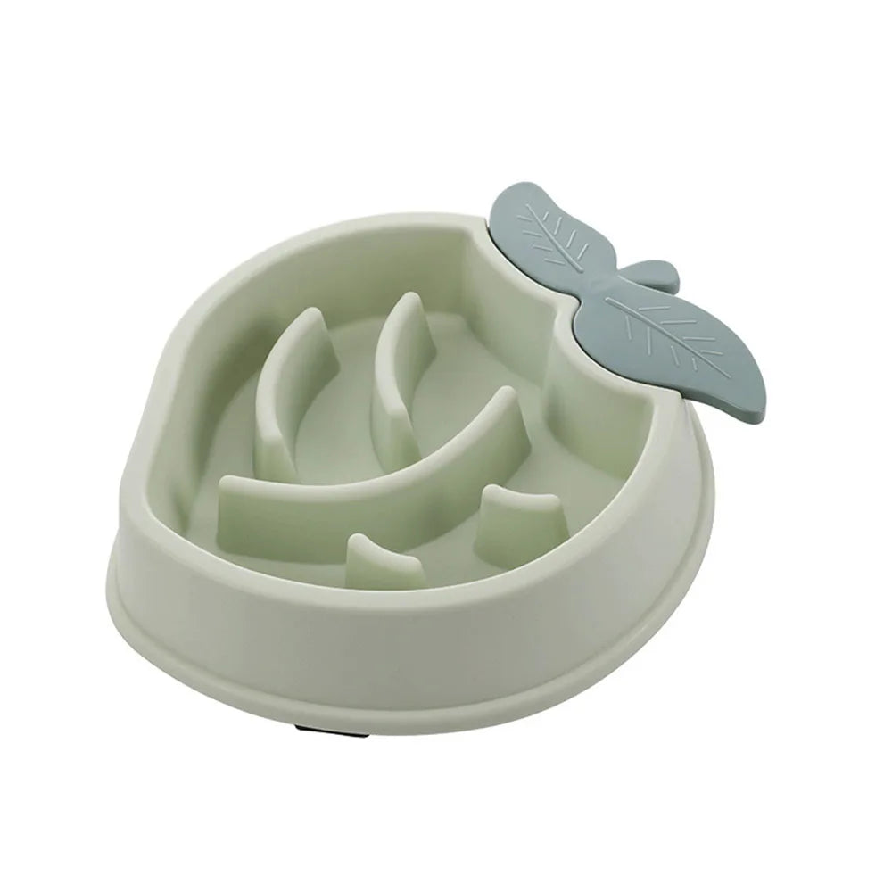 Slow Dog Bowl for Puppy Large Dogs Anti-Gulping Dog Slow Feeder Stop Bloat Slow Eating Pet Bowls Corn Peach Strawberry Pineapple