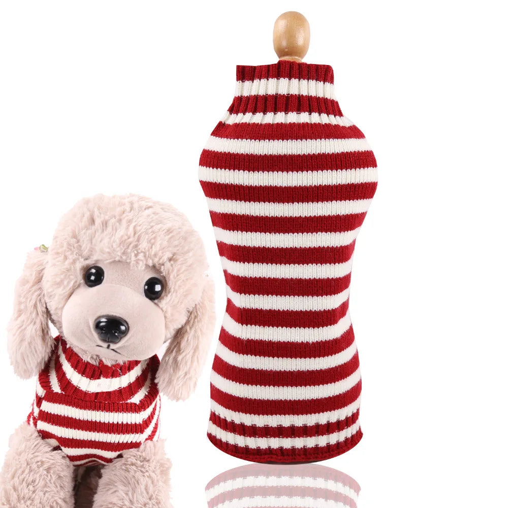 Christmas Dog Clothes Hoodie Pet Dog Sweater Flannel Antlers Scarf Winter Warm Small Dog Outfit Cat Hooded Clothing Costume Coat