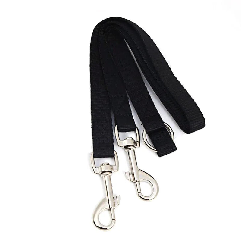 WALK 2 Two DOGS Leash Double Twin Lead Walking Leash Two Pets Cats Dual Couple Dog Leashes Nylon V Shape Leash Pet Accessories