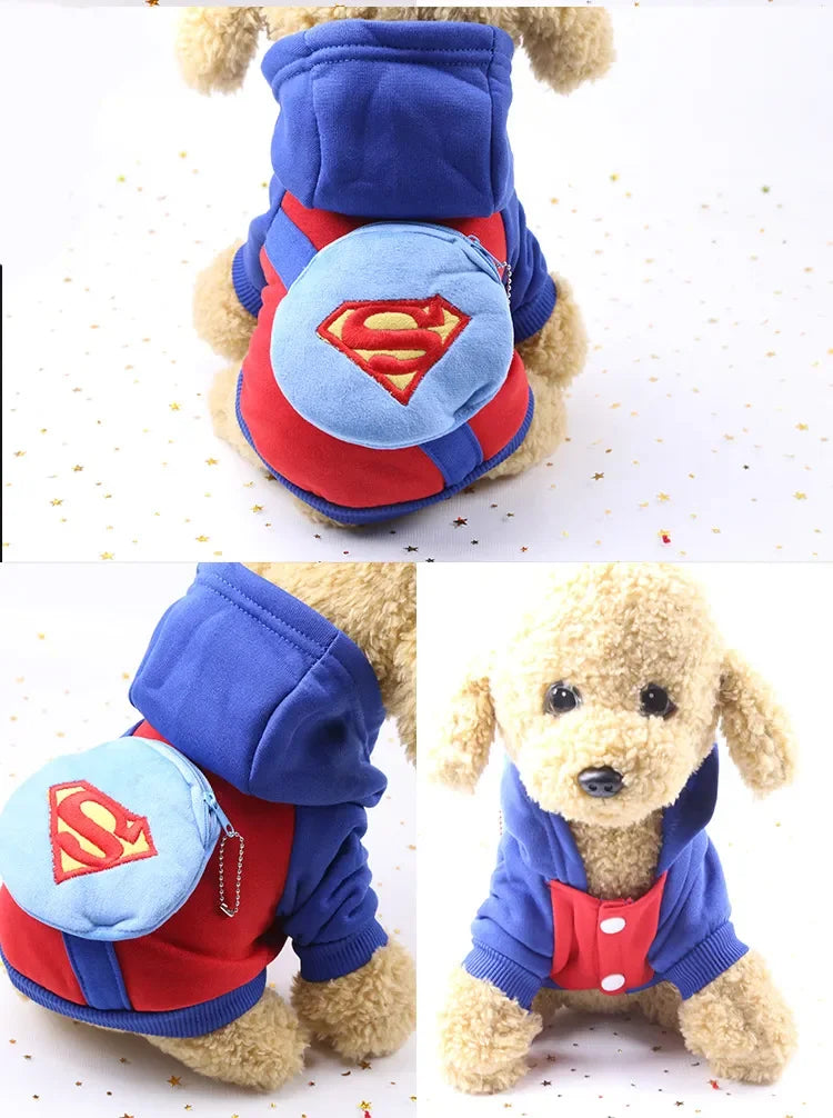 New Dog Clothes Autumn Winter Pet Products Pets Coats Soft Cotton Hoodies For Small Dogs Chihuahua Clothes Cartoon Pet Outfit