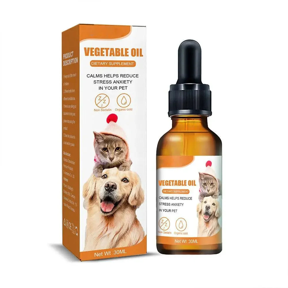 Pet Calming Drops Prevent Howling Reduce Anxiety Remove Enhance Chew Anxiety Cat Stress Anti Fitness Anti Dog Liquid Physic K0T5