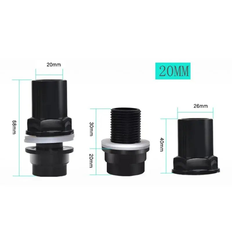 1Pcs 20-50mm Aquarium PVC Water Tube Connectors Thicken Fish Tank Pipe Drainage Connector Garden Drain Pipe Adapter Accessories