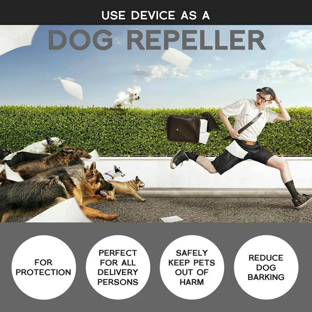 3 in 1 Dog Anti Barking Device Ultrasonic Dog Repeller Stop Bark Deterrents Pet Control Training Supplies with LED Flashlight
