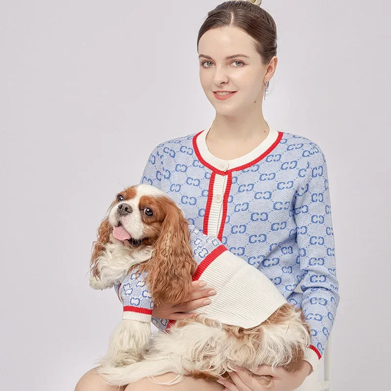 The New Dog Sweater Pet Clothes Parent-child Wear Autumn and Winter Leisure Seven Sizes