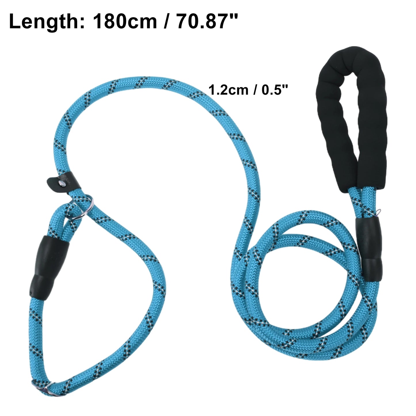 UXCELL Dog Leash Nylon Dog Leash Sponge Handle Reflective Rope for Small Medium Large Dogs Length 130cm 180cm Diameter 1.2cm