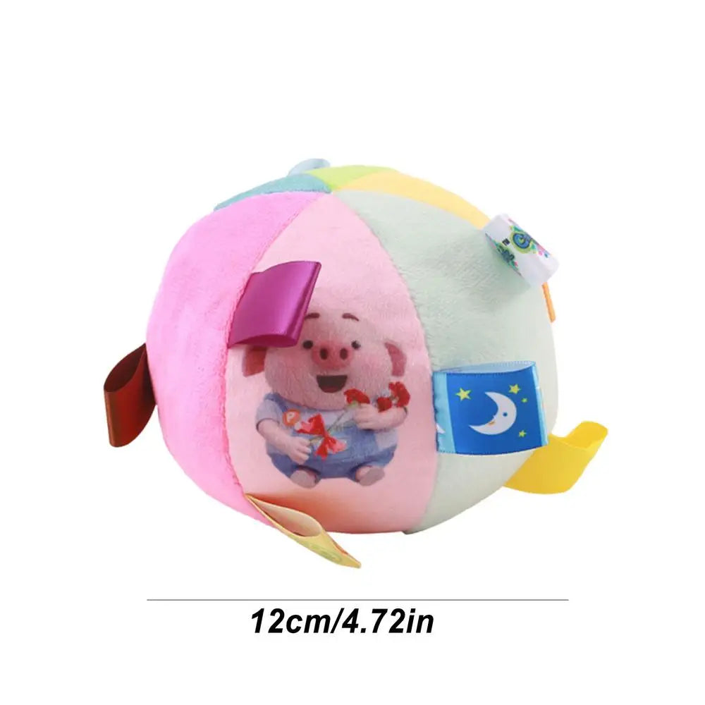 Squeaky Dog Toy Ball Cute Plush Ball Voice Teething Toys Pet Training Supplies Dog Sound Toys Soft Cleaning Chew Training Toys