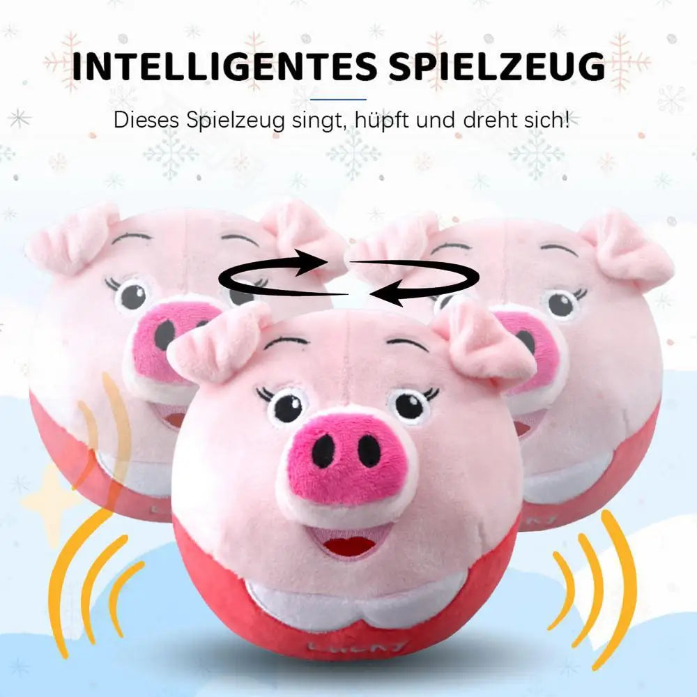 Active Moving Pet Plush Toy Plush Puppy Dog Toys That Move Auto Bounce Squeaky Pet Toy Dog Toys Soft Plush Pet Toy Cute Fun