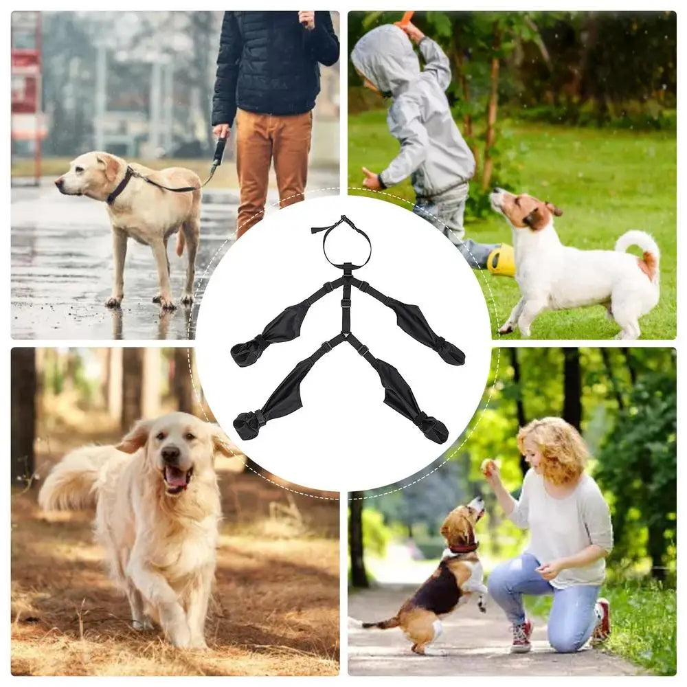 Dog Shoes Waterproof Adjustable Dog Boots Pet Breathbale Shoes For Outdoor Walking Soft French Bulldog Shoes Pets Paws Protector