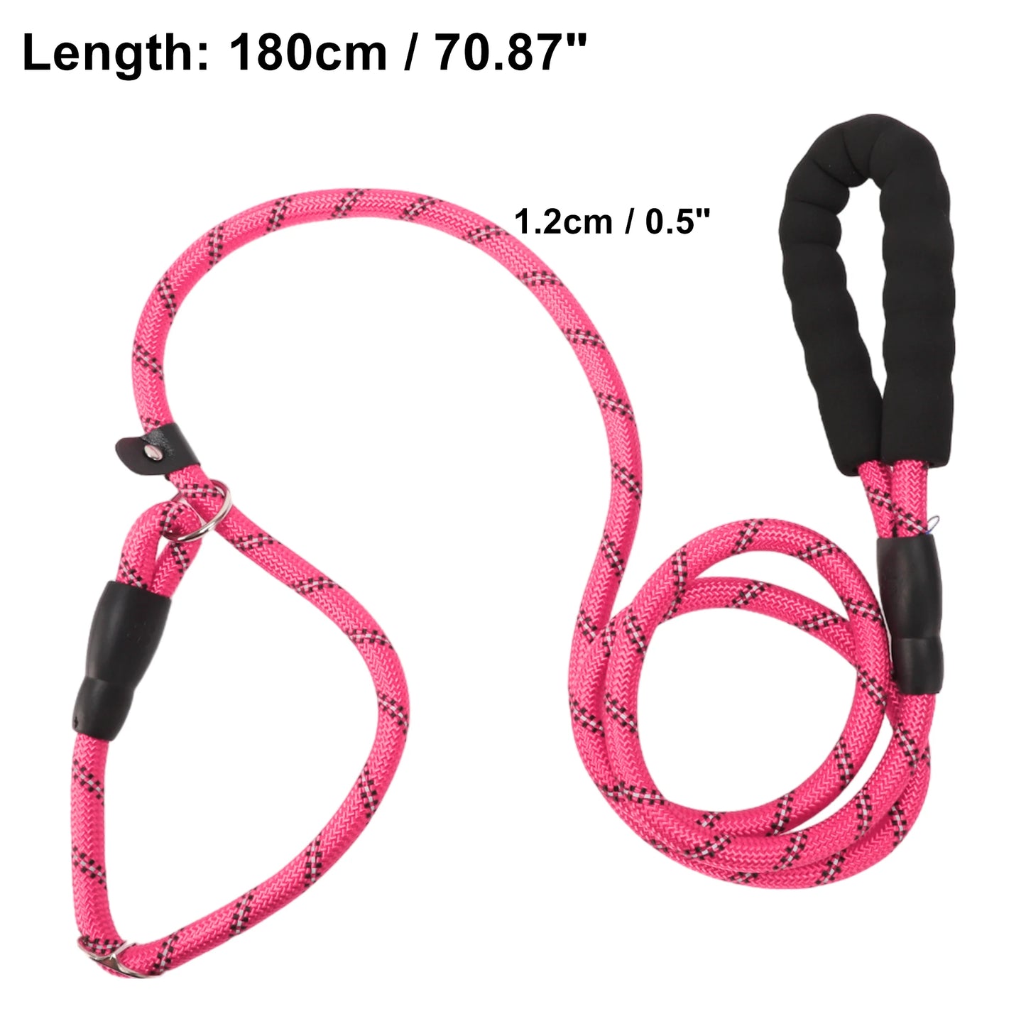 UXCELL Dog Leash Nylon Dog Leash Sponge Handle Reflective Rope for Small Medium Large Dogs Length 130cm 180cm Diameter 1.2cm