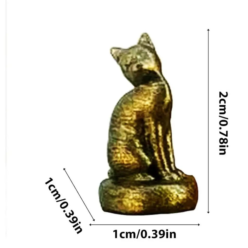 3PCS Hinge Heads Cat Magnetic Resin Cat Gargoyle Door Hinge Pin Heads Little Kittens Figurines Door Cat Hinge Head